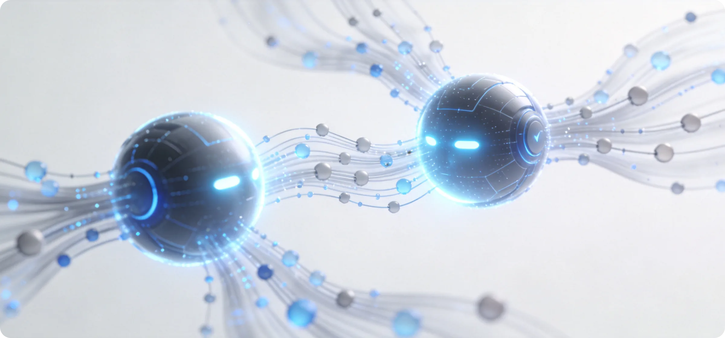 AI agents exchanging trust signals through Aetori's verification layer